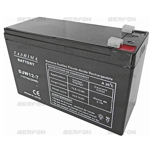 BATERIA TASHIMA SLA127: 12V-7,2A (150x65x95mm)